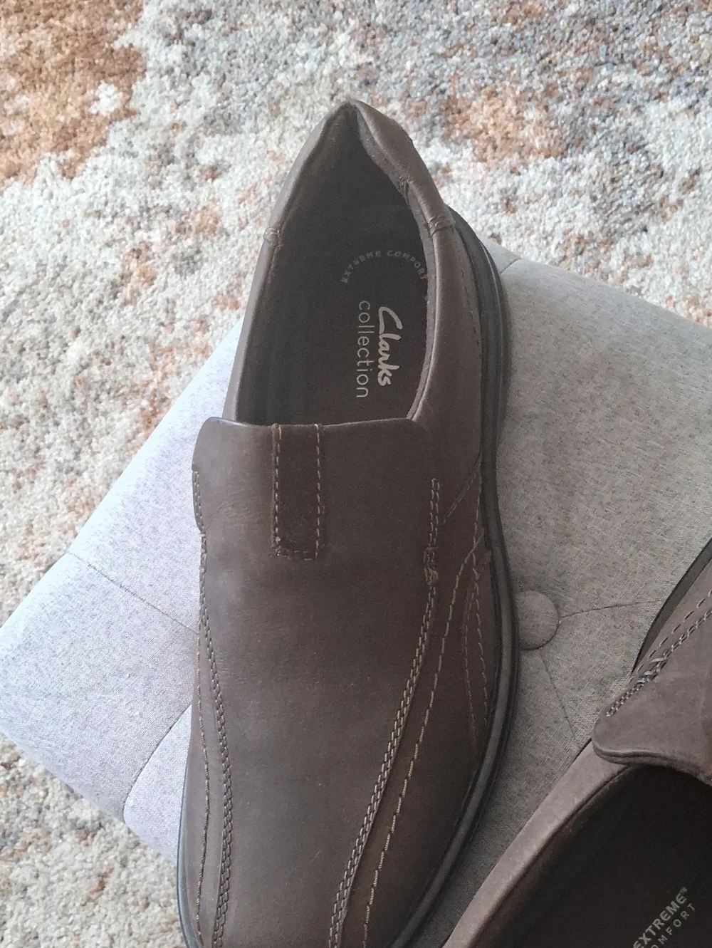 Clarks Men's Brown Slip-On Comfort Loafers